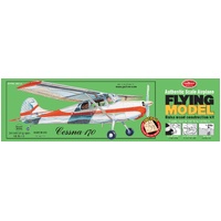 GUILLOWS 302 LC CESSNA 170 BALSA AND TISSUE CONSTRUCTION RUBBER BAND FLYING MODEL KIT