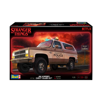 REVELL 07724 STRANGER THINGS JIM HOPPERS CHEVY BLAZER K5 1/25 SCALE PLASTIC MODEL KIT