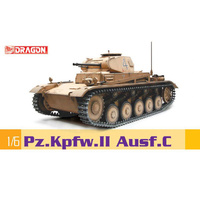 DRAGON 75045 PZ.KPFW.II AUSF.C  PANZER II 1/6 SCALE PLASTIC MODEL KIT TANK