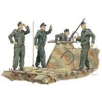 DRAGON 1/35 ACHTUNG-JABO PANZER CREW FRANCE 1944 PLASTIC MODEL KIT