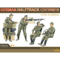 DRAGON 6193 1/35 GERMAN HALFTRACK CREWMEN PLASTIC MODEL KIT