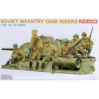 DRAGON 6197 SOVIET INFANTRY TANK RIDERS 1:35 PLASTIC MODEL KIT