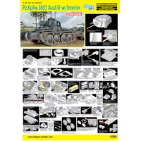 DRAGON 6290 1:35 PZ.KPFW.38 F AUSF.G WITH INTERIOR PLASTIC MODEL SMART KIT