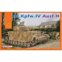 DRAGON 7279 PANZER IV PZ.KPFW.IV AUSF.H MID PRODUCTION 1/72 SCALE PLASTIC MODEL KIT