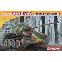 DRAGON 7339 1/72 SD.KFZ.171 PANTHER G WITH STEEL ROAD WHEELS PLASTIC MODEL KIT