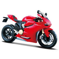 MAISTO MOTORCYCLE 1/12 SCALE DUCATI 1199 PANIGALE RED AND BLACK DIECAST