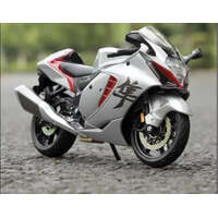 MAISTO MOTORCYCLE 1/12 SCALE SUZUKI HAYABUSA 2022  SILVER DIECAST