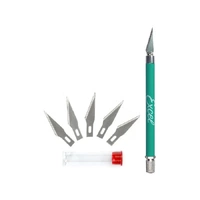 EXCEL 16018 K18 GREEN GRIP-ON KNIFE WITH SAFETY CAP