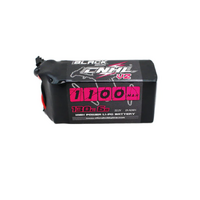 CNHL 1101306BK BLACK SERIES V2.0 1100MAH 6S 22.2V 130C LIPO BATTERY WITH XT60 PLUG