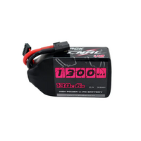 CNHL 1301306BK BLACK SERIES V2.0 1300MAH 6S 22.2V 130C LIPO BATTERY WITH XT60 PLUG