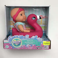 GIGO DREAM COLLECTION BATHTIME 7 INCH BABY SPLASH FUN WITH FLAMINGO
