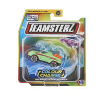 HTI TEAMSTERZ COLOUR CHANGE DIECAST TOY CAR (LIGHT GREEN WITH RED STRIPES)