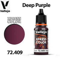 VALLEJO 72.409 XPRESS COLOR DEEP PURPLE  ACRYLIC PAINT 18ML