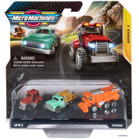 MICRO MACHINES MULTIPACK STARTER PACK 01 FARM 3PC SERIES 1