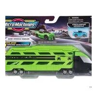 MICRO MACHINES MMW0028 MINI VEHICLE HAULER GREEN SERIES 1