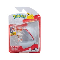 POKEMON CLIP N GO - SCORBUNNY AND PREMIER BALL