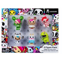 TOKIDOKI 6 FIGURE PACK - SANDy-Donutella-Ruby-Mozzarella-Kaiju ToKimon-Latte