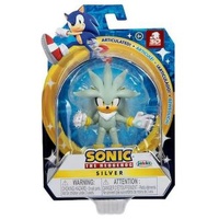 JAKKS PACIFIC SONIC THE HEDGEHOG FIGURINE SILVER 2.5 INCHES