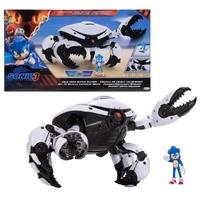 JAKKS PACIFIC SONIC THE HEDGEHOG 3 CRAB MECH BATTLE PLAYSET WITH SONIC FIGURINE