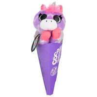 ZURU COCO SURPRISE CONES NEON ZIGGY PURPLE UNICORN PLUSH