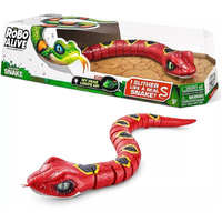 ZURU ROBO ALIVE SLITHERING SNAKE RED WITH LIGHT UP HEAD