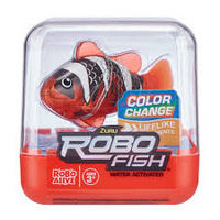 ZURU ROBO ALIVE WATER ACTIVATED ROBO FISH CHANGES COLOUR IN WATER - RED GOLDFISH