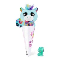 ZURU COCO SURPRISE CONES RAINBOW COLLECTION VIVI THE AQUA UNICORN PLUSH