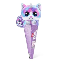 ZURU COCO SURPRISE CONES FANTASY ALICE PINK PURPLE AND BLUE CAT PLUSH