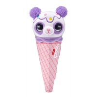 ZURU COCO SURPRISE CONES SWEET PERRY WHITE AND PURPLE PANDA PLUSH