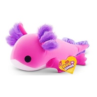 ZURU HUG A LUMPS SMALL SERIES 1 WEIGHTED PLUSH TOY - ALLY THE AXOLOTL