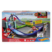 HOT WHEELS MARIO KART CIRUIT SLAM PLAYSET WITH MARIO STANDARD KART