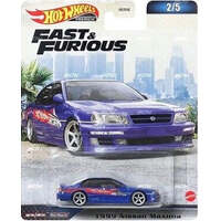 HOT WHEELS PREMIUM FAST AND FURIOUS 1999 NISSAN MAXIMA 2 OF 5 DIECAST CAR
