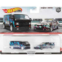 HOT WHEELS PREMIUM CAR CULTURE 2 PACK MBK VAN AND NISSAN SKYLINE GT-R BCNR33