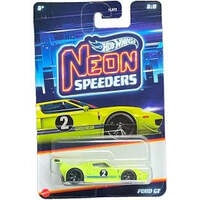 HOT WHEELS NEON SPEEDERS FORD GT 3 OF 8 DIECAST CAR