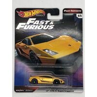 HOT WHEELS PREMIUM FAST & FURIOUS HMG52 LAMBOURGHINI GALLARDO LP 570-4 SUPERLEGGERA - 5 OF 5 DIECAST CAR