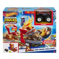 HOT WHEELS MONSTER TRUCKS ARENA SMASHERS 5 ALARM FIRE CRASH CHALLENGE PLAYSET