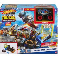 HOT WHEELS MONSTER TRUCKS ARENA SMASHERS RACE ACE SMASH RACE CHALLENGE PLAYSET