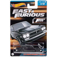 HOT WHEELS FAST FIVE HNT15 1971 NISSAN SKYLINE HT 2000 GT-R - 5 OF 10 DIECAST CAR