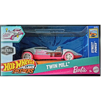 HOT WHEELS  PULL-BACK SPEEDERS HPR70 - #1 OF 4 STREET POWER SERIES BARBIE TWIN MILL DIECAST VEHICLE