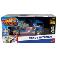 HOT WHEELS  PULL-BACK SPEEDERS HPR70 - #3 OF 6 TORQUE SERIES HEAVY HITCHER BLUE DIECAST VEHICLE