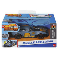 HOTWHEELS PULL BACK SPEEDERS HPR75 HW DREAM GARAGE - MUSCLE AND BLOWN 02/04