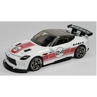 HOT WHEELS  PULL-BACK SPEEDERS HPR70 - #3 OF 4 MODIFIED SERIES 2023 NISSAN Z CUSTOM GREY DIECAST VEHICLE