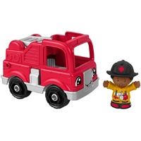 FISHER PRICE LITTLE PEOPLE RED FIRETRUCK WITH FIGURE