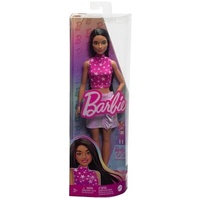 BARBIE FASHIONISTAS DOLL 1983 65 INSPIRING STORIES 215 BLACK HAIR AND PINK STAR SHIRT