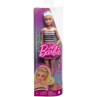 BARBIE FASHIONISTAS DOLL 1959 65 INSPIRING STORIES 213 BLONDE HAIR WITH STRIPED TOP AND PINK SKIRT