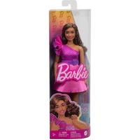 BARBIE FASHIONISTAS DOLL 1983 65 INSPIRING STORIES 225 BROWN HAIR AND PINK AND PURPLE DRESS