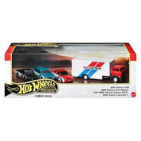 HOT WHEELS PREMIUM BRE DATSUN DIECAST COLLECTOR SET - BRE DATSUN 620 - BRE DATSUN 510 WAGON - 1991 BRE NISSAN SENTRA SE-R - BRE SAKURA SPRINTER - 4PC