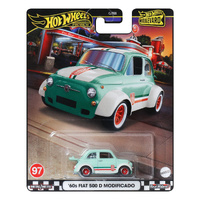 HOTWHEELS PREMIUM BOULEVARD HRT65 #97 60S FIAT 500 D MODIFICADO METAL DIECAST CAR