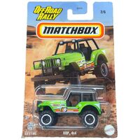MATCHBOX HVT02 OFF ROAD RALLY JEEP 4X4 2/6 LONGCARD