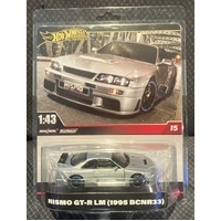 HOT WHEELS PREMIUM NISMO GT-R LM 1995 BCNR33 1:43 SCALE DIECAST CAR